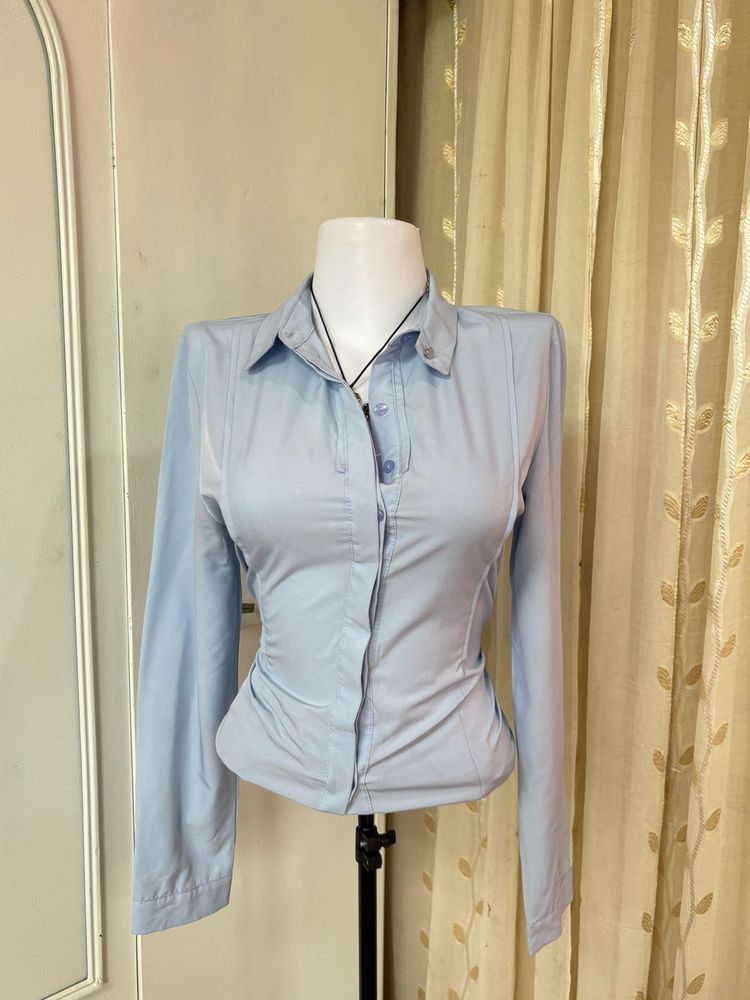 Light Blue Button-Up Shirt