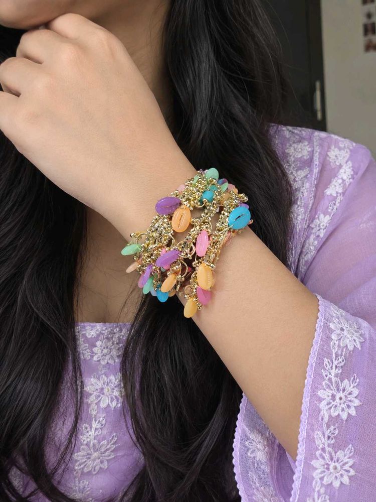 Boho Beaded Bangle Set
