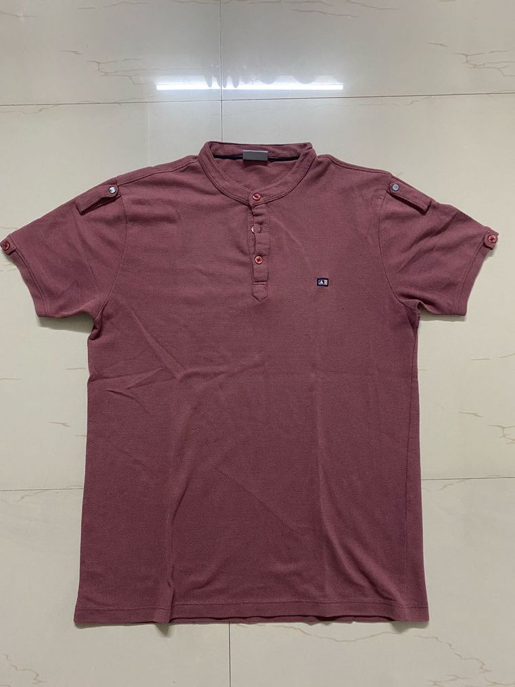 Men's Henley Neck T-Shirt