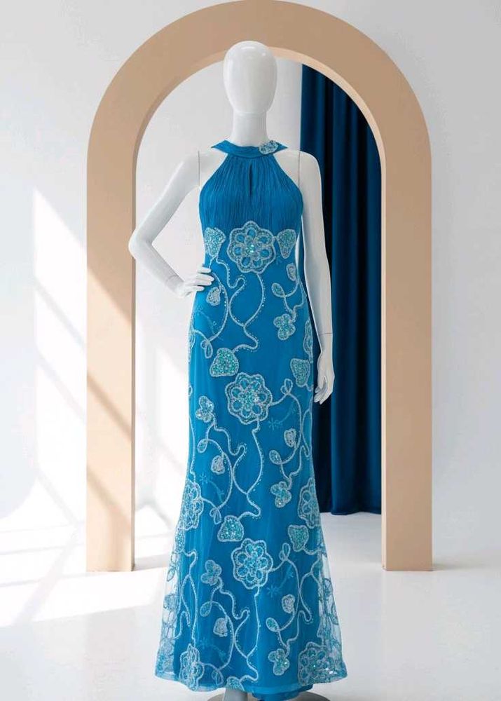 Embroidered Bodycon Party Dress