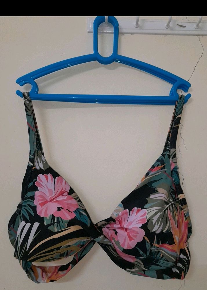 Beutiful Flower Print Bra