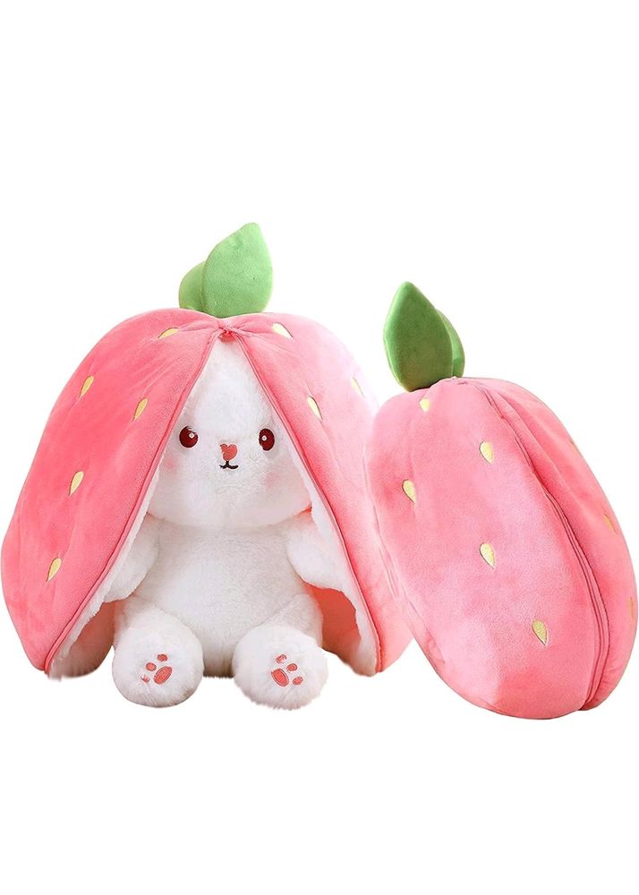 Strawberry bunny soft toy (UNUSED)