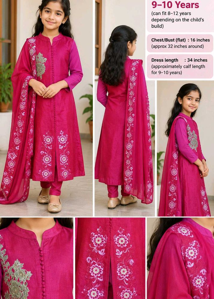 Girls Pink Kurta only