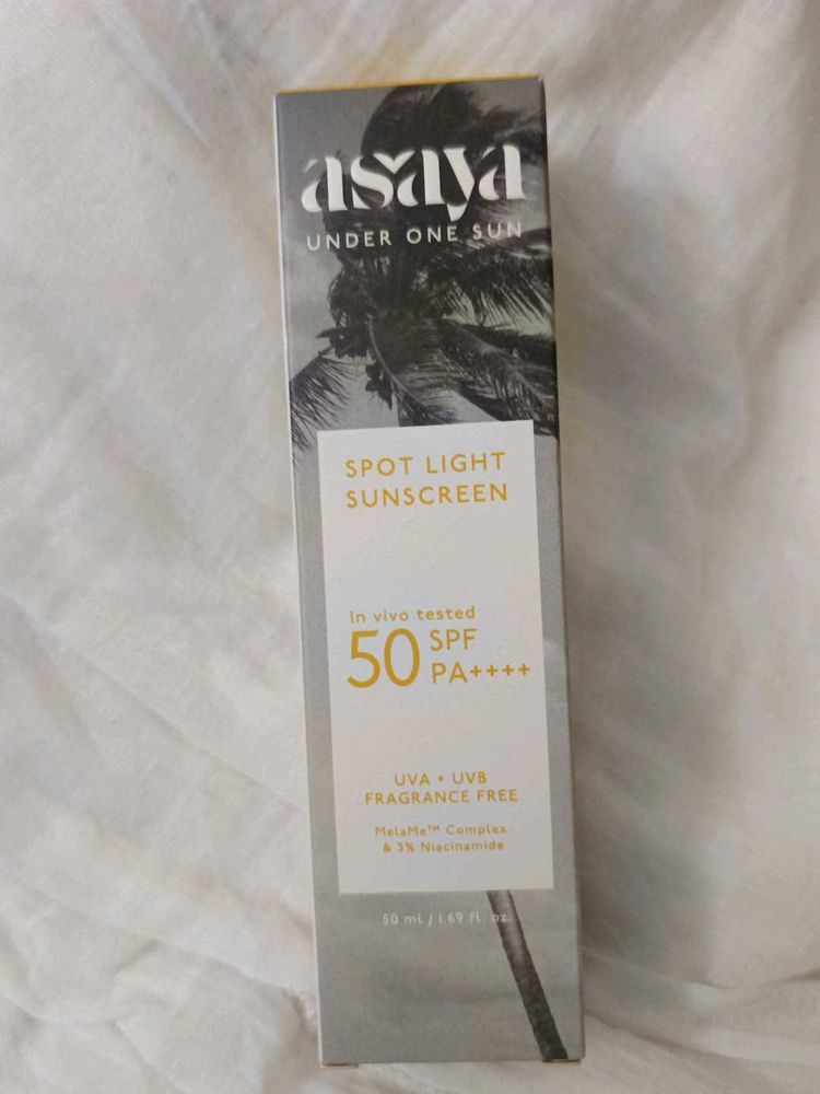 Asaya spot light sunscreen