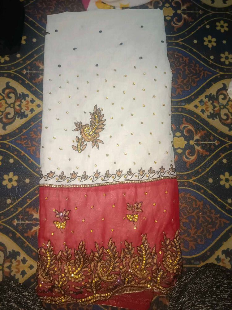 Beautiful Embellished Saree, Aari zari work