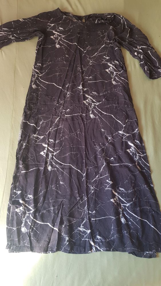 BLACK MARBLE PRINTED KURTI