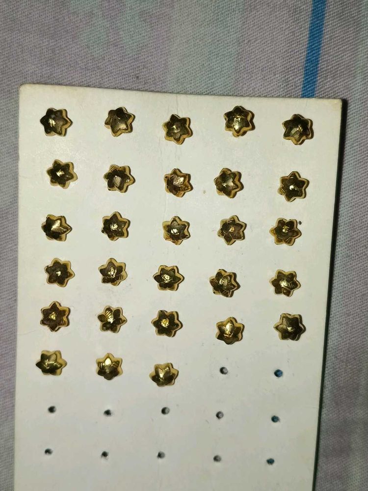 Star Shaped Golden Studs