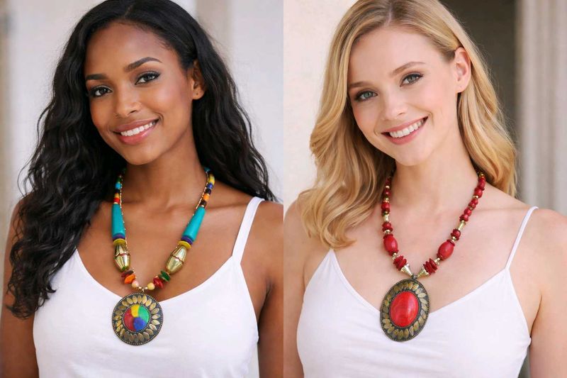 Boho Beaded Necklace