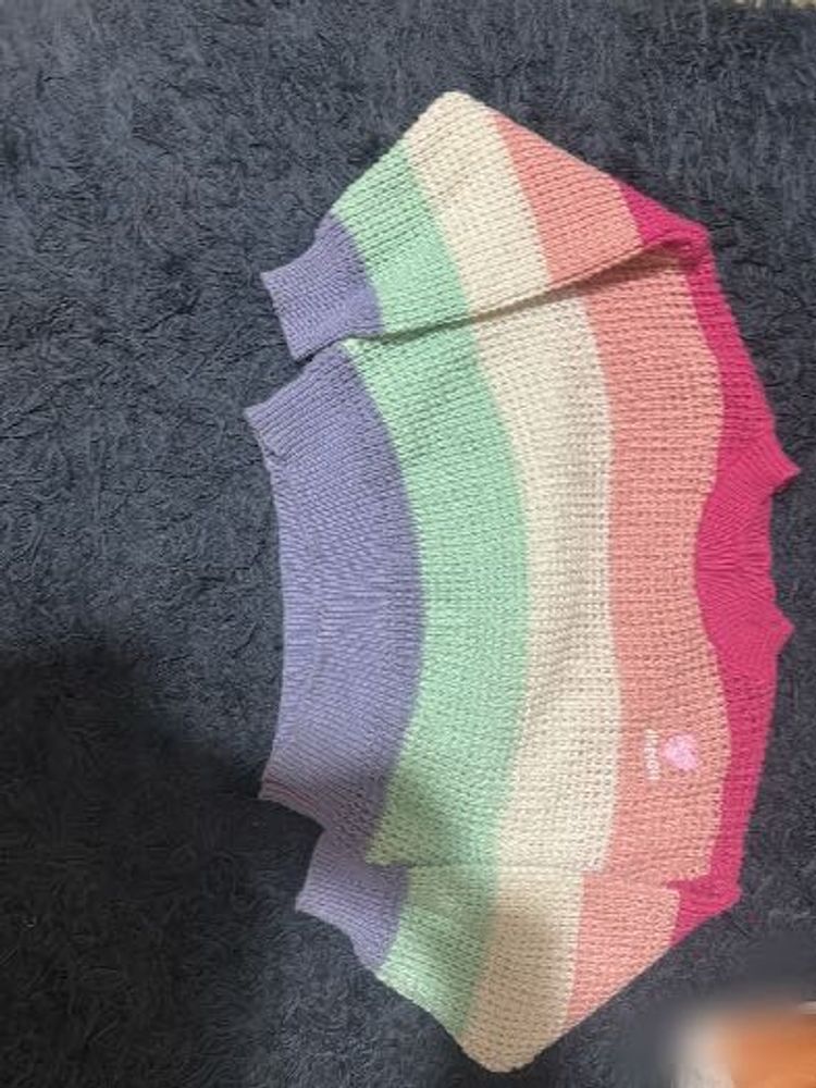Rainbow Knit Sweater