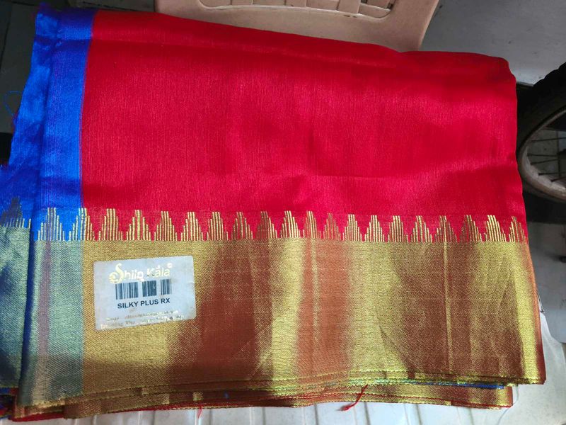 Vibrant Striped Saree