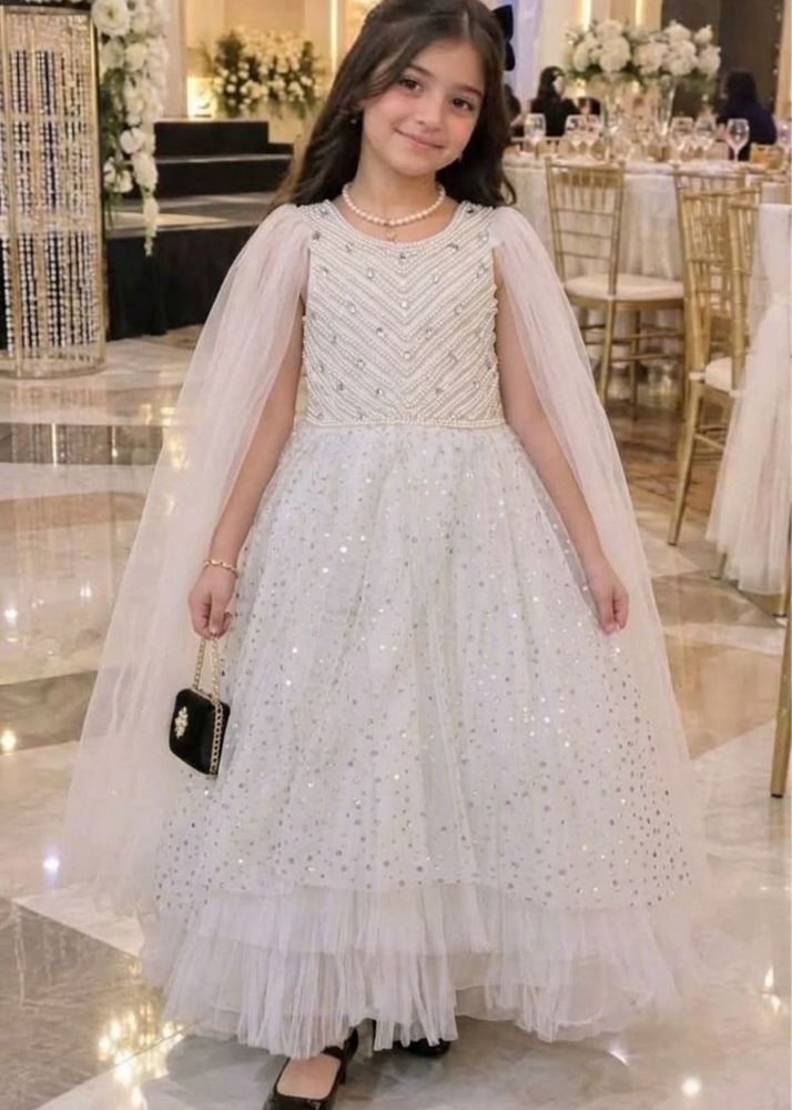 Sparkly White Tulle Dress