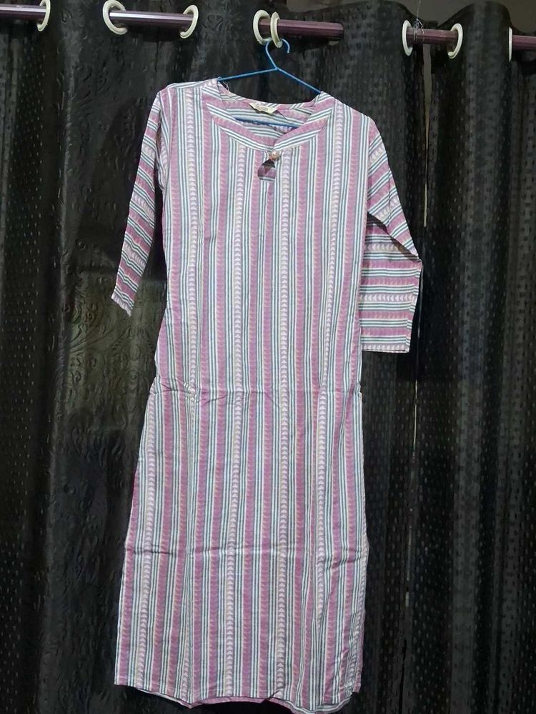 Striped Cotton Kurta