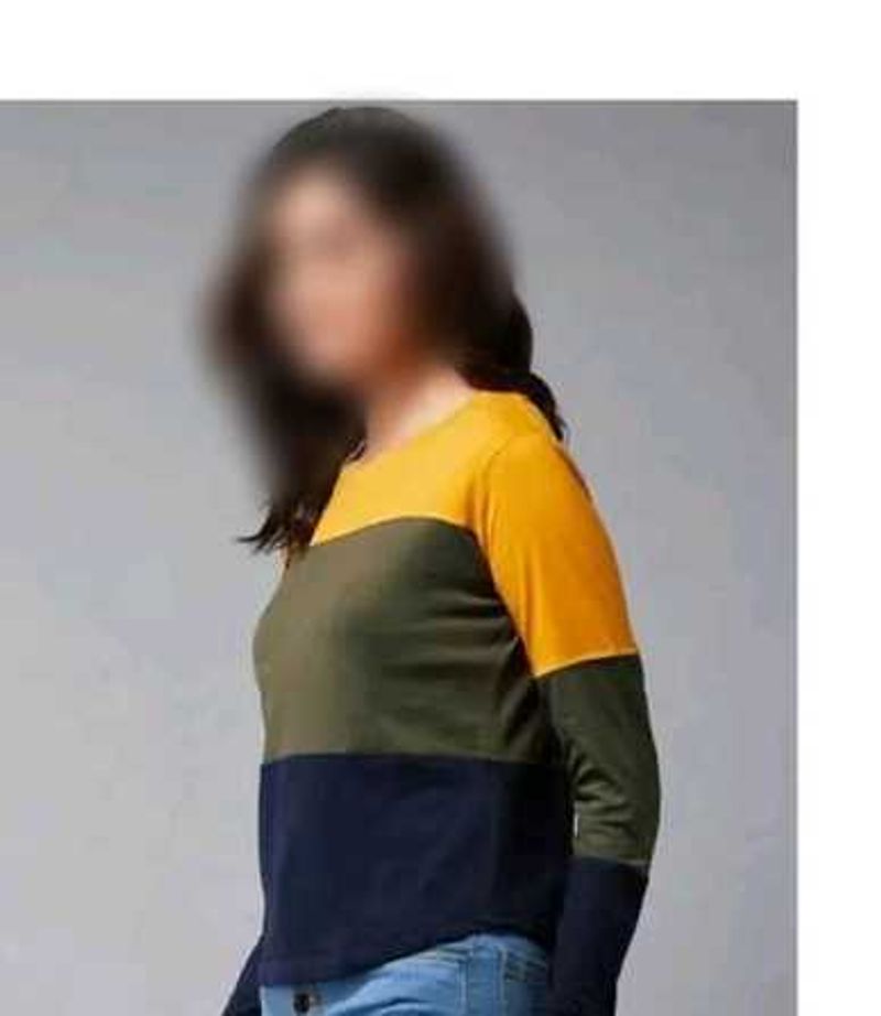 Colorblock Long Sleeve Top