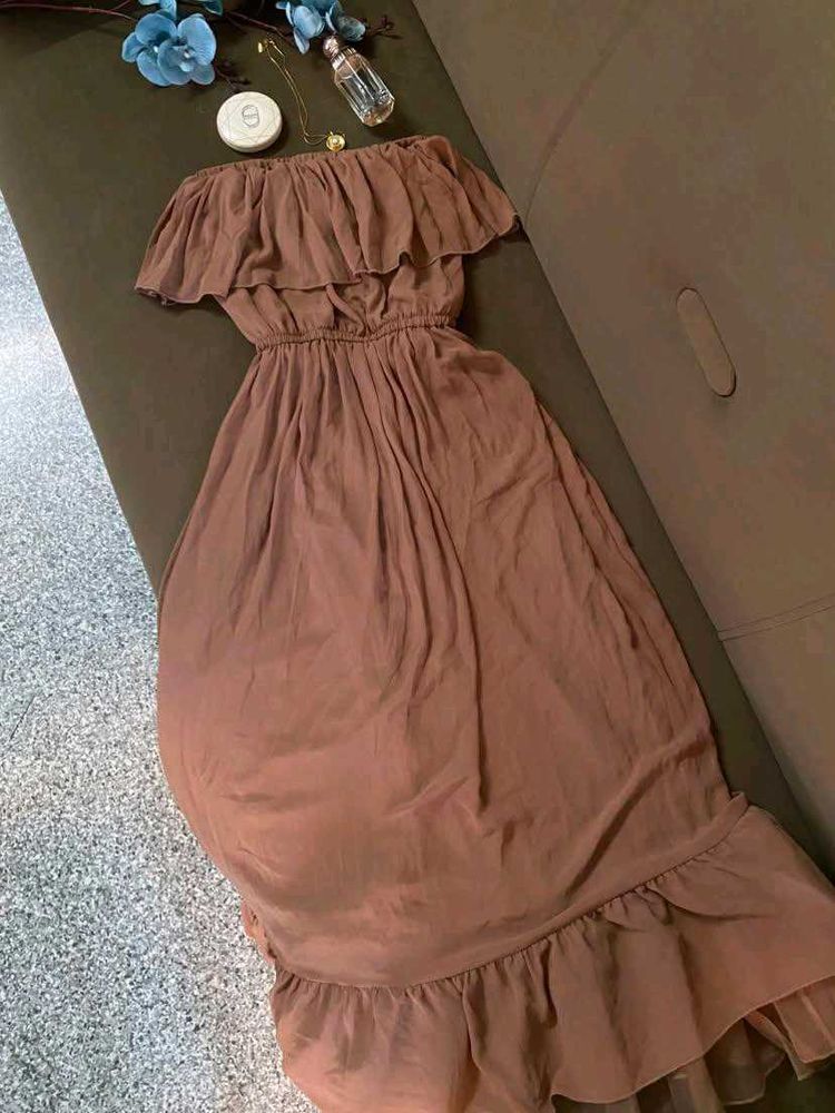 Boho Off-Shoulder Maxi Dress