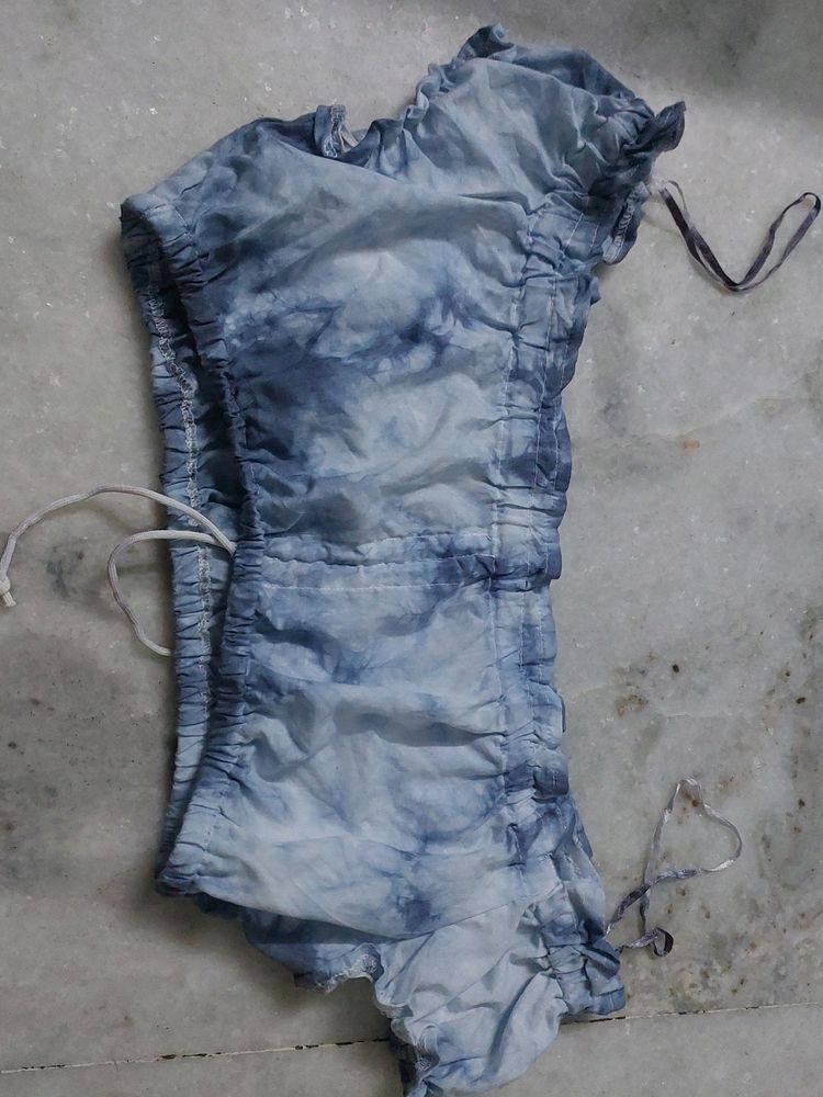 Blue Tie-die Top