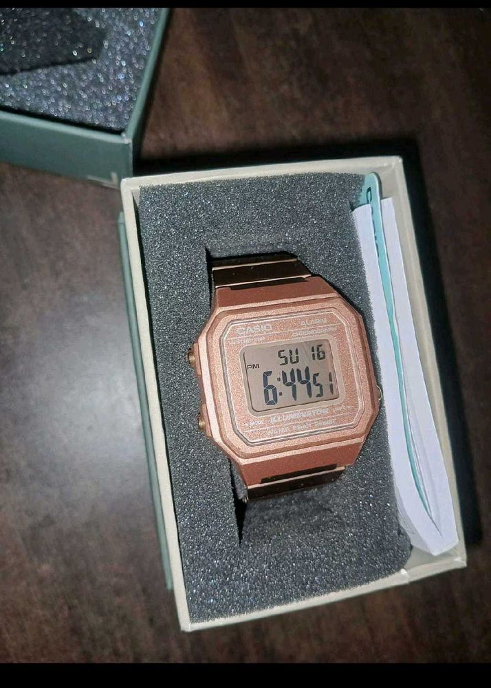 Casio Rose Gold Digital Watch