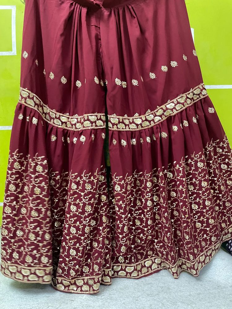 Maroon Garara Good Condition 1 Time Wear