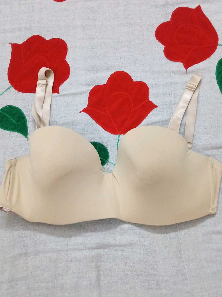 Strapless Beige Bra