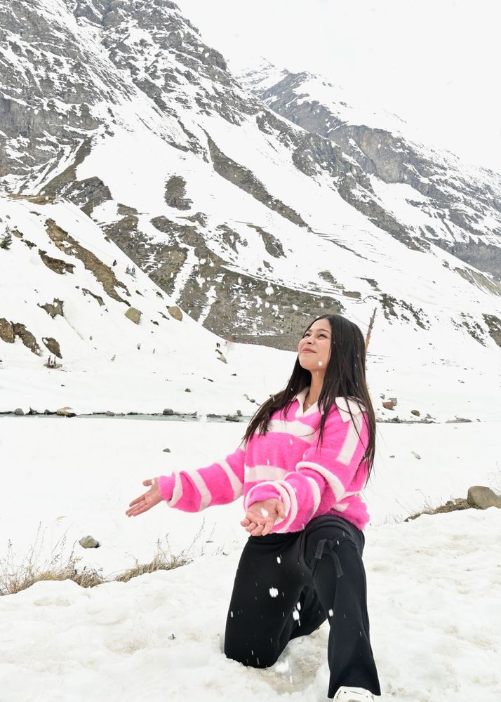 oversized Striped Pink &amp; White Sweater