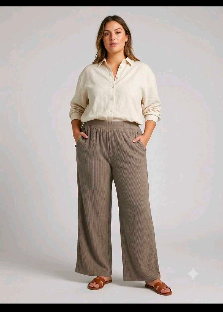 Comfortable Wide-Leg Pants plus size