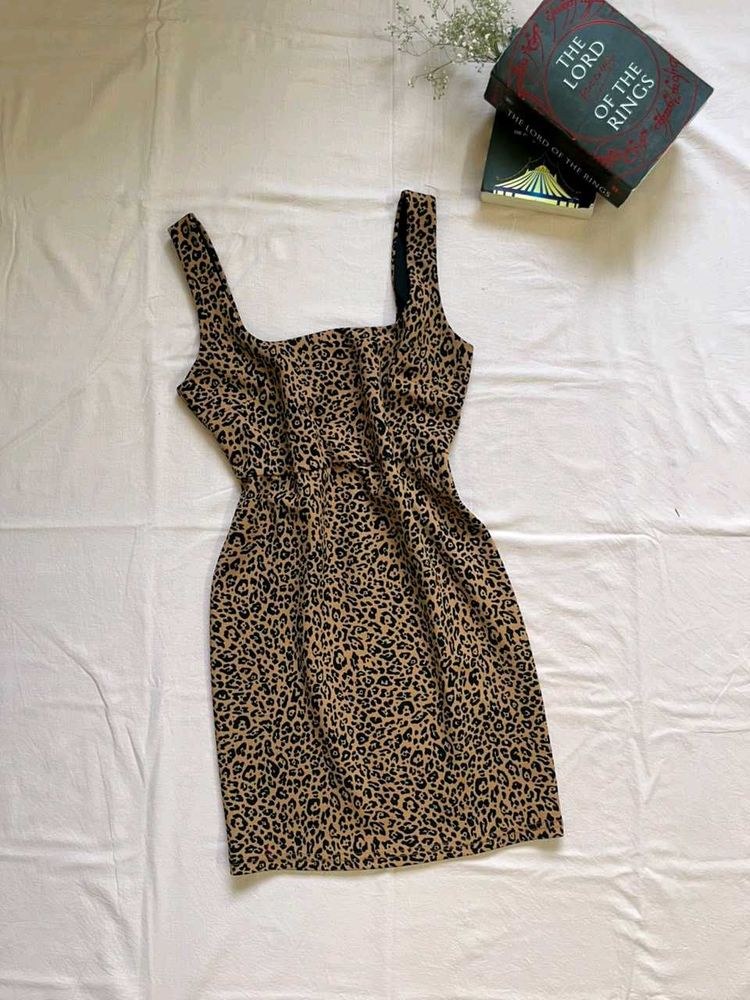 Leopard Print Mini Dress