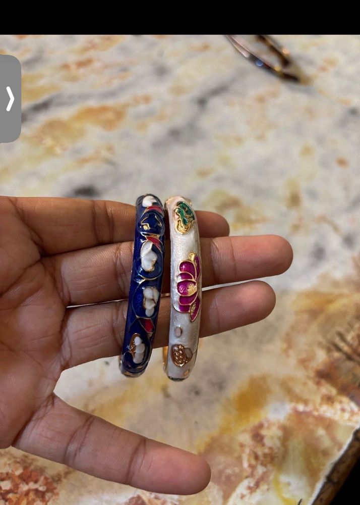 Enchanting Enamel Bangles - Set of 2