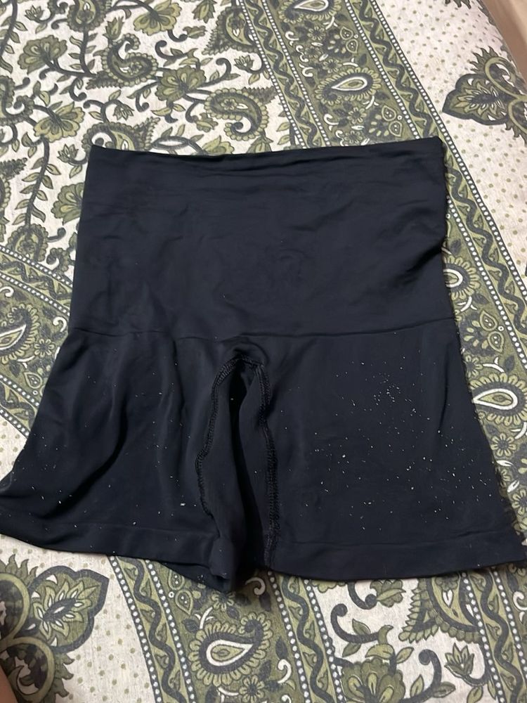 Black High-Waisted Shapewear Shorts