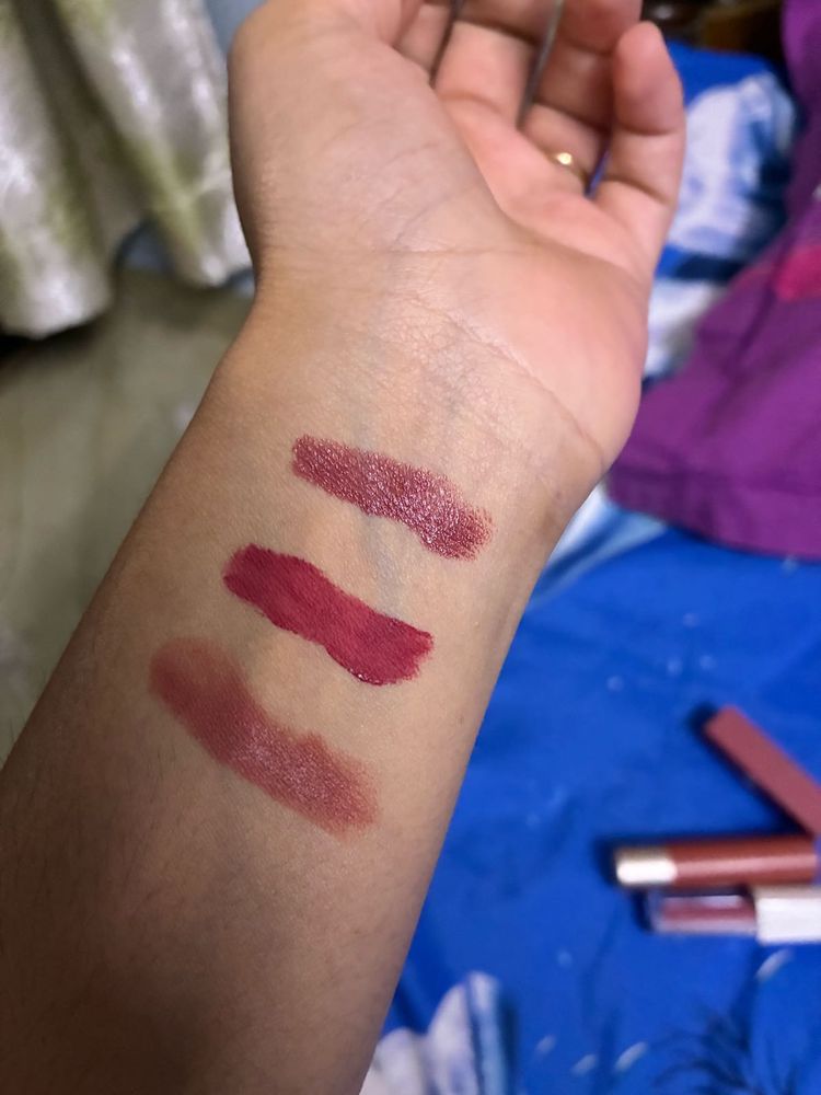 Lipstick Swatches (complimentary make up brush )