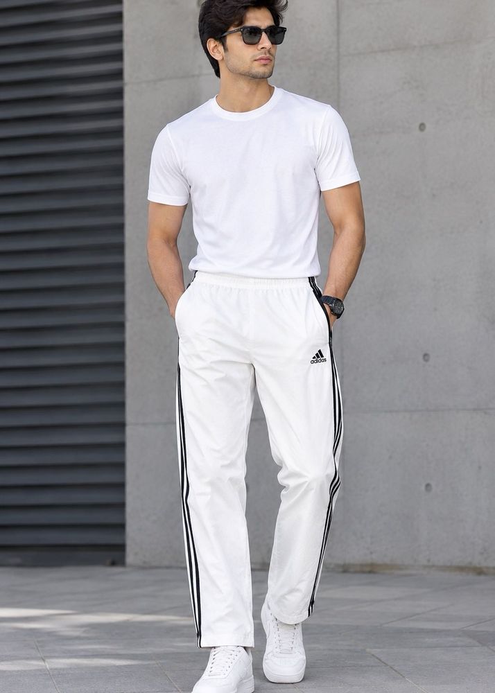 Adidas White Track Pants