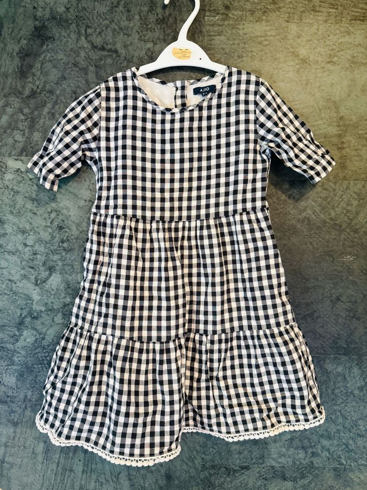 Girls' Checkered Dress