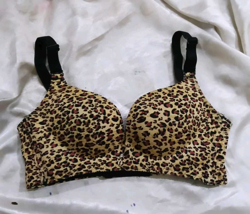 Leopard Print Bra