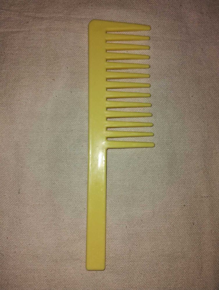 Yellow Wide Tooth Comb