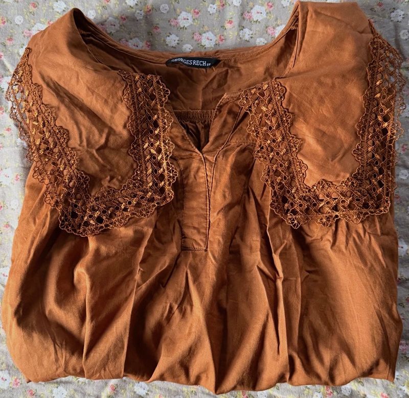 Mud Brown blouse