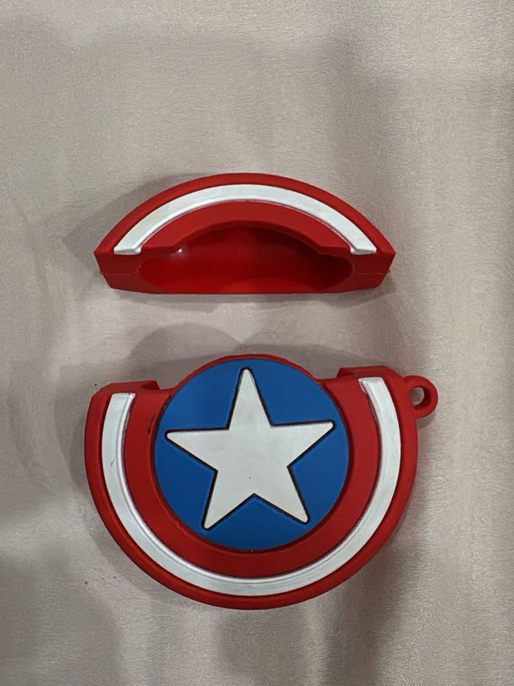 Captain America Shield Apple Gen 1 Earbud Case