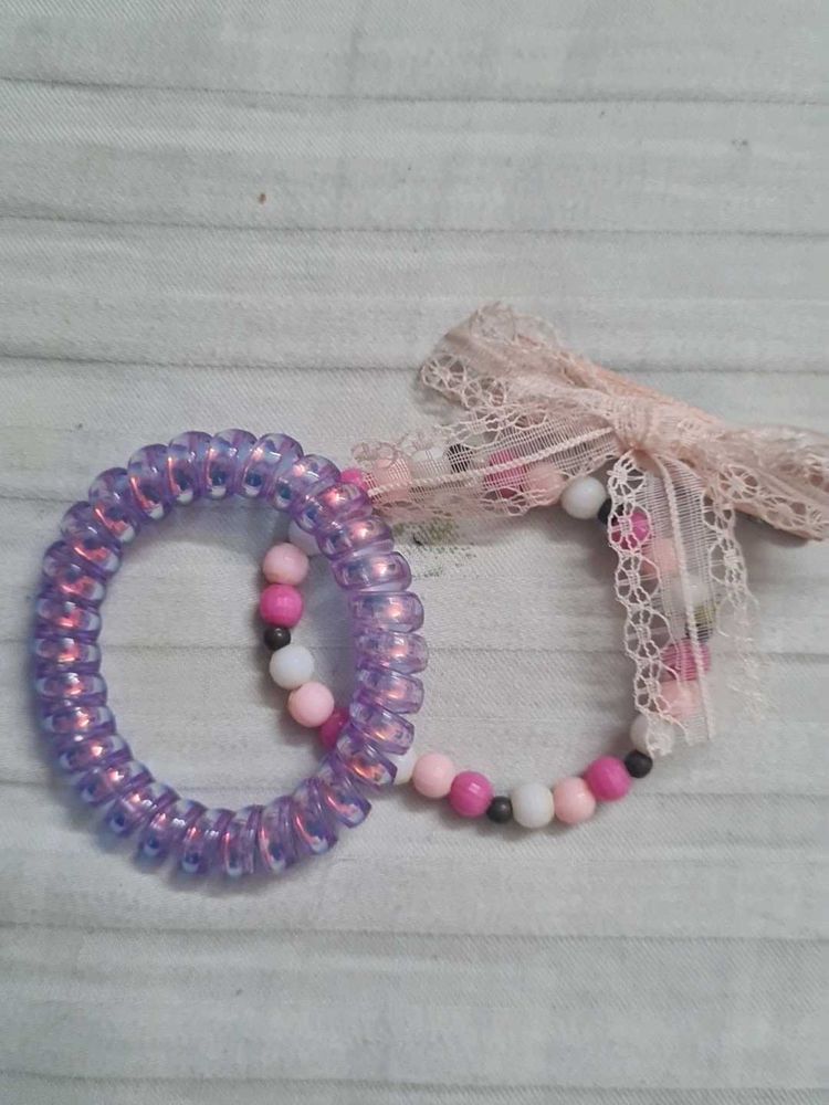 purple and multipink cherry grapes coded bracelets