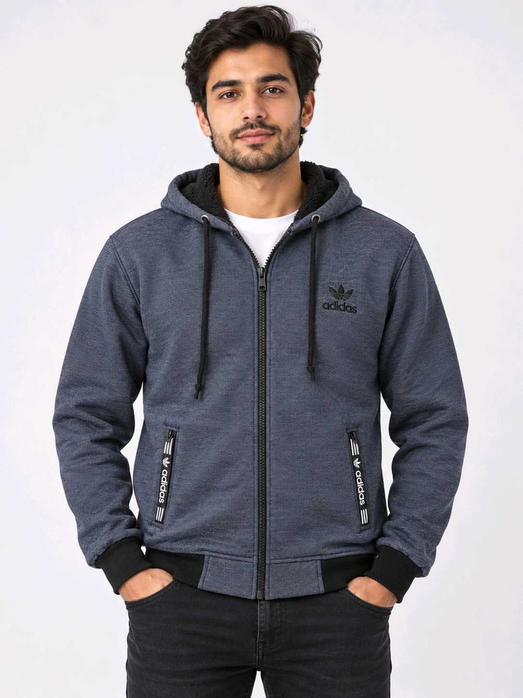 Men's Adidas Fleece Lined Hoodie Jacket
