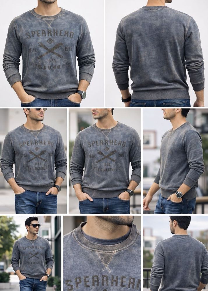 Flying Machine Grey Graphic Sweatshirt