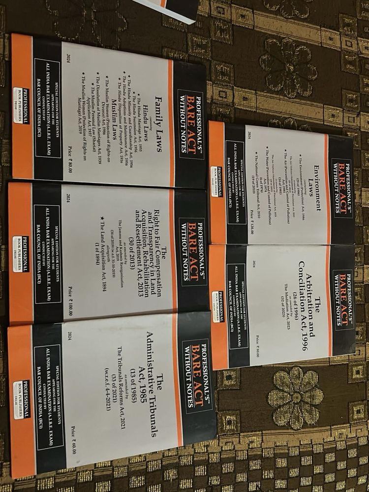 Professional Bare Act Books Set 5