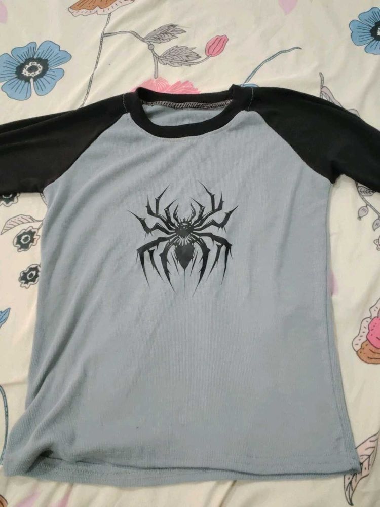 Spider Graphic Raglan T-Shirt