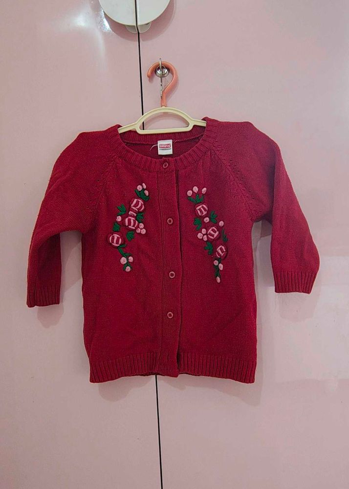 Babyhug Cardigan For 2-3 Year Girl