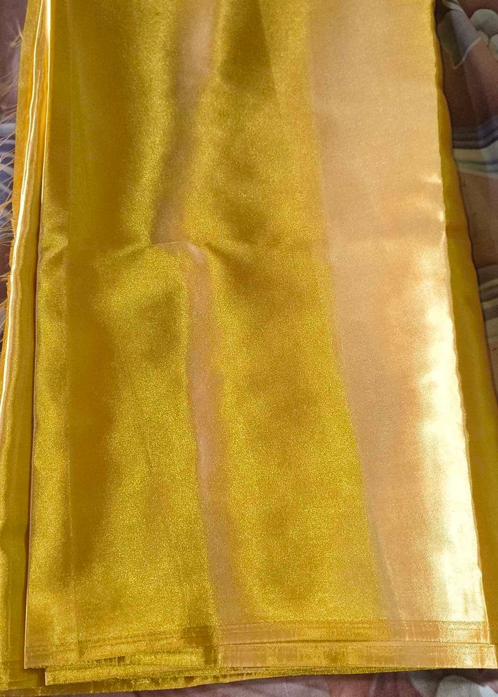 Luxurious Golden dress material