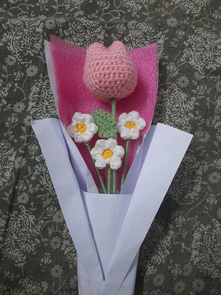 Handmade Crochet Flower Bouquet