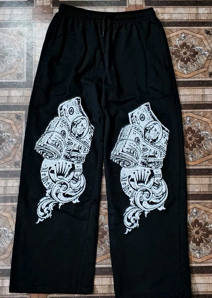 Trendzilla Black Oversized Wide-Leg Trousers