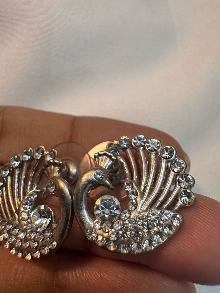 Peacock Stud Earrings