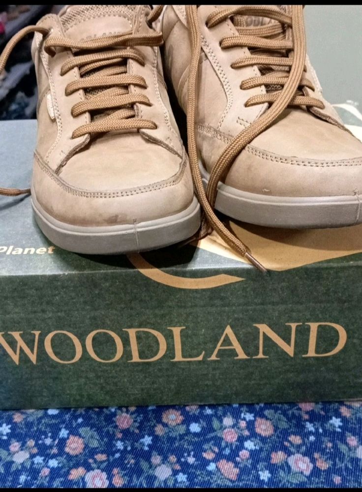 Woodland Brown Leather Sneakers