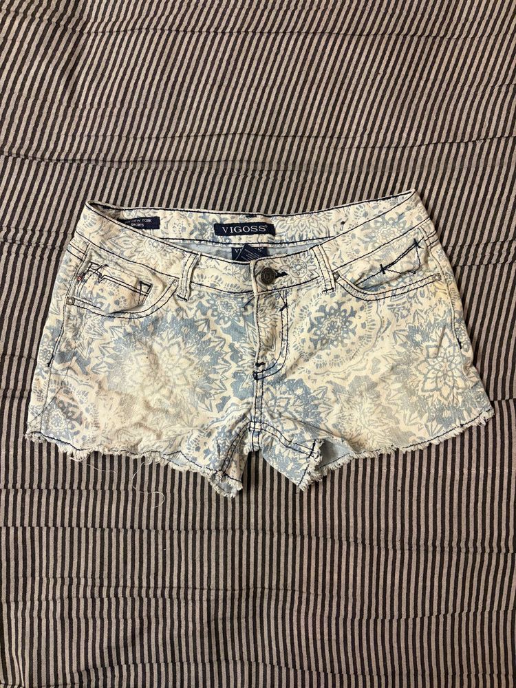 Vigoss Denim Shorts - Bohemian Print
