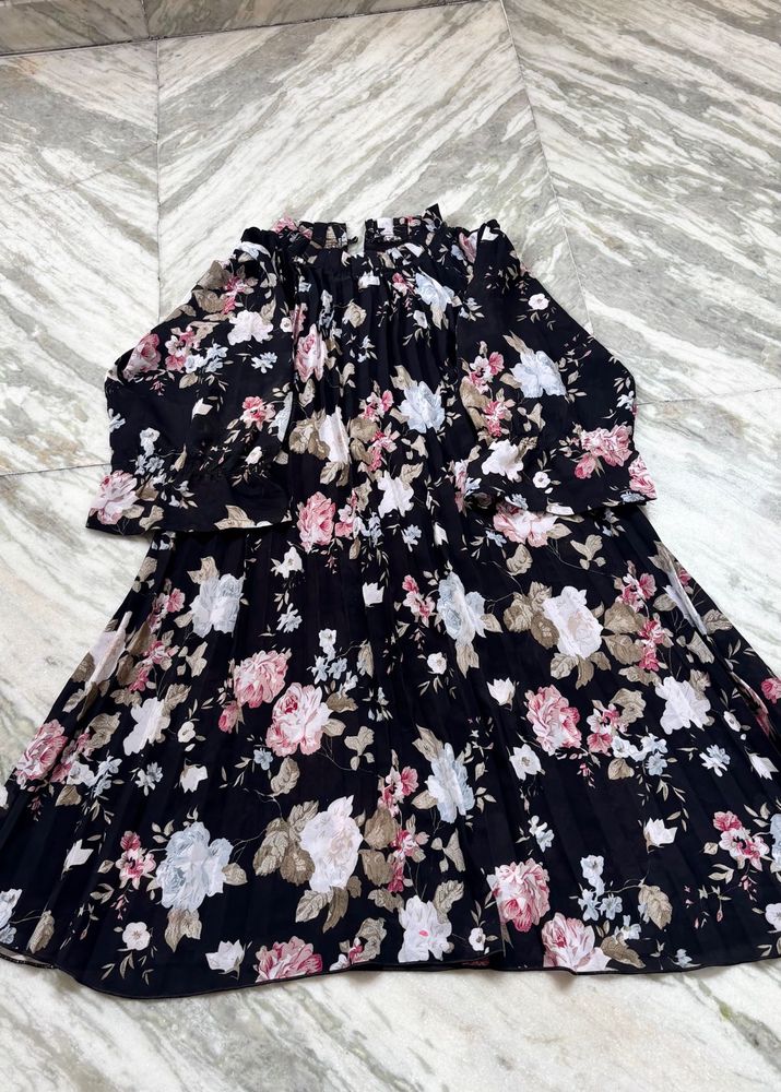 Floral Print Off-Shoulder Dress