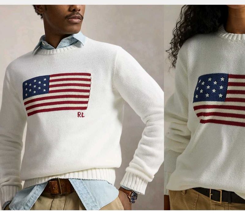 NEW Polo Ralph Lauren Sweater with Flag