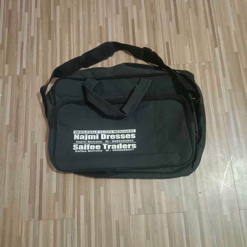 Durable Black Messenger Bag