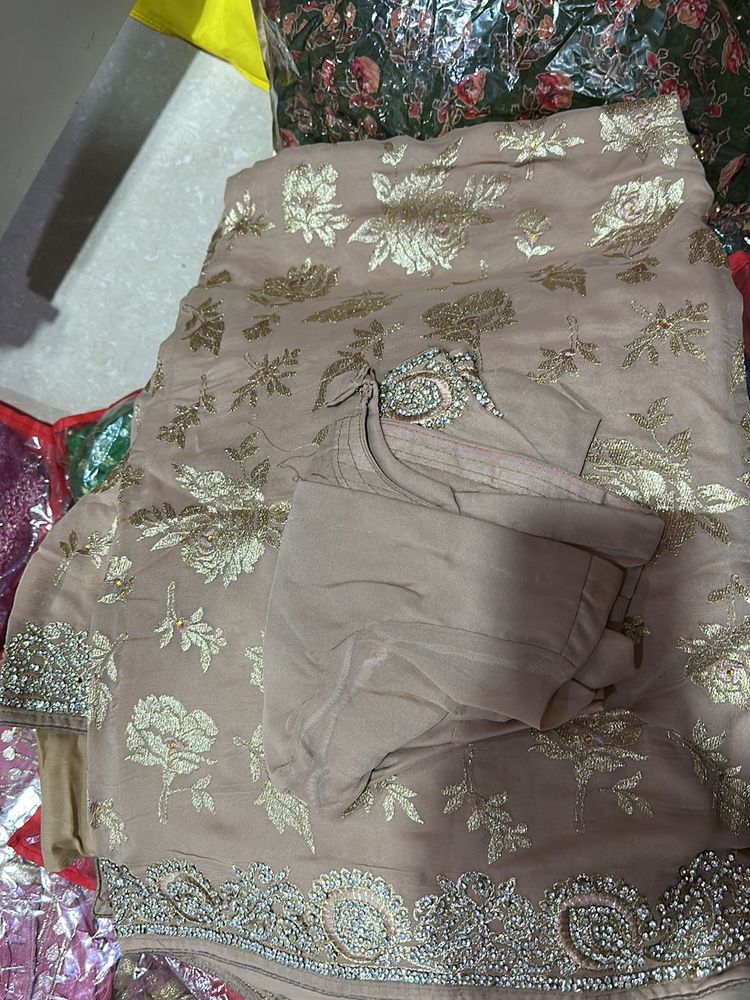 Embroidered saree